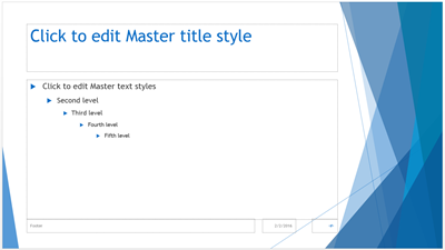 how to use slide master in powerpoint 2016