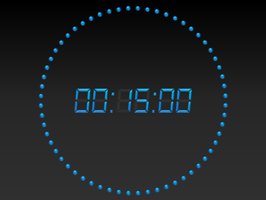 Digital clock countdown timer powerpoint presentation