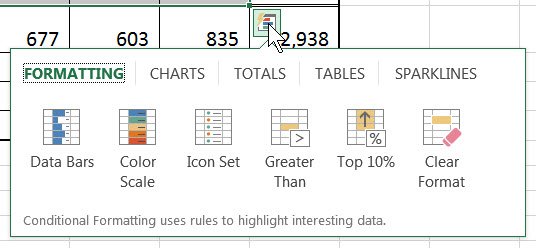 Microsoft Excel 2013 Charts