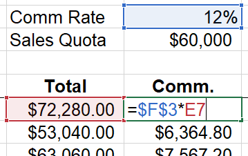 excel absolute references