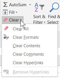 editing cells in Excel