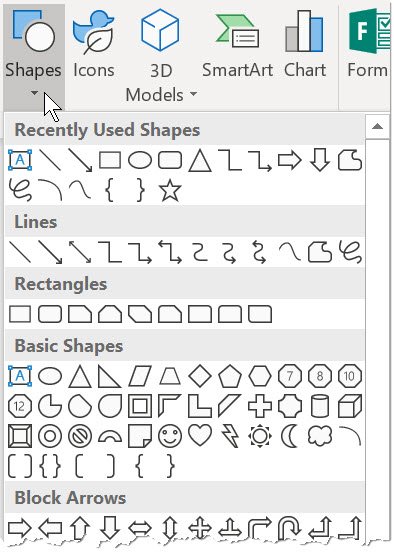 powerpoint shapes