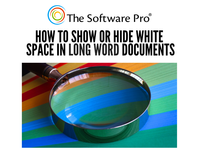 how to show or hide vertical white space in long documents