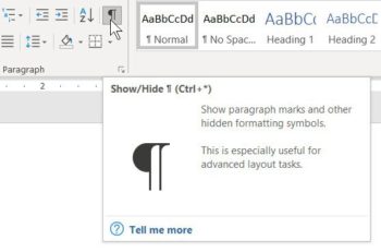 How To Show Or Hide White Space In Long Word Documents