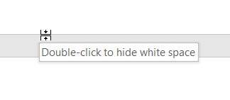 eliminate white spacing in word for mac os