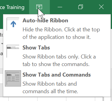 keep word toolbar open