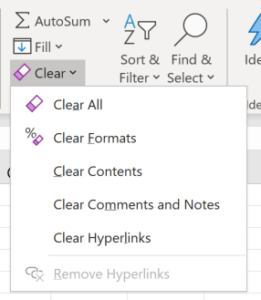 Excel editing cells, editing cells in Microsoft Excel, deleting cells in Excel, deleting cell contents in Excel