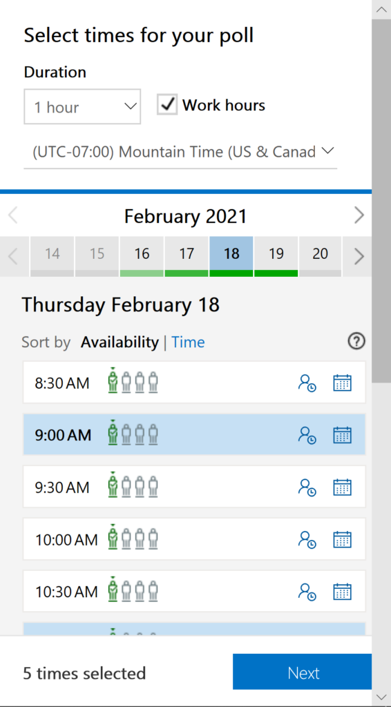 scheduling meetings with FindTime, how to save time scheduling a meeting, working with the Outlook FindTime add-in