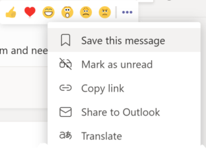 how to save messages in Microsoft Teams, bookmark chat in Teams, bookmark messages in Teams, saving Microsoft Teams chat