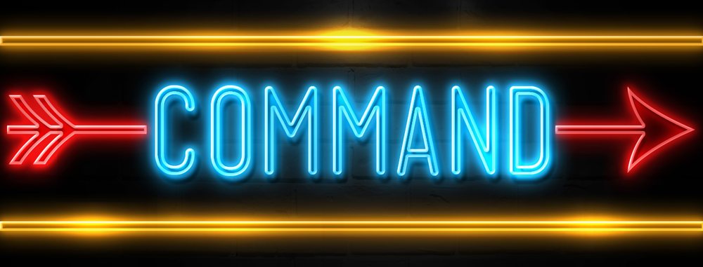 image for Microsoft Teams command box blog post; image with the word command