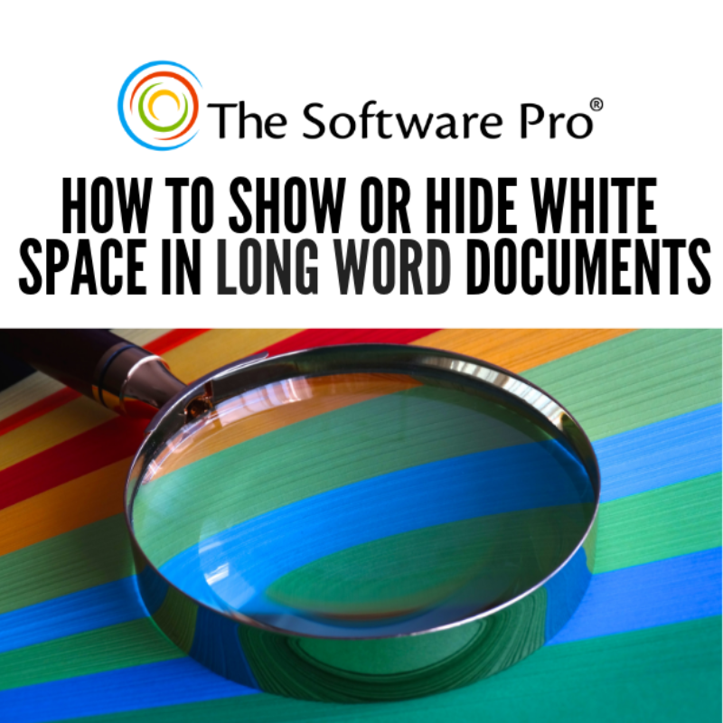 how to show or hide vertical white space in long documents